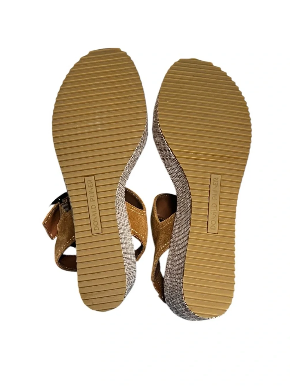 🌻NEW w/box Donald Pliner Imani Wedge Sandal Leather Platform Buckle Comfort 8.5